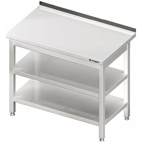 Stół przyścienny z dwiema półkami 500x700x850 mm | STALGAST, 980067050