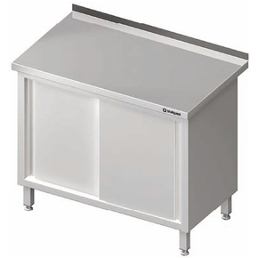 Stół przyścienny z drzwiami suwanymi 1100x700x850 mm | STALGAST, 980187110