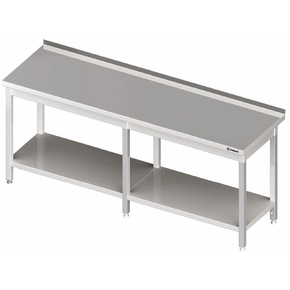 Stół przyścienny z półką, wzmocniony 2000x700x850 mm | STALGAST, 980057200