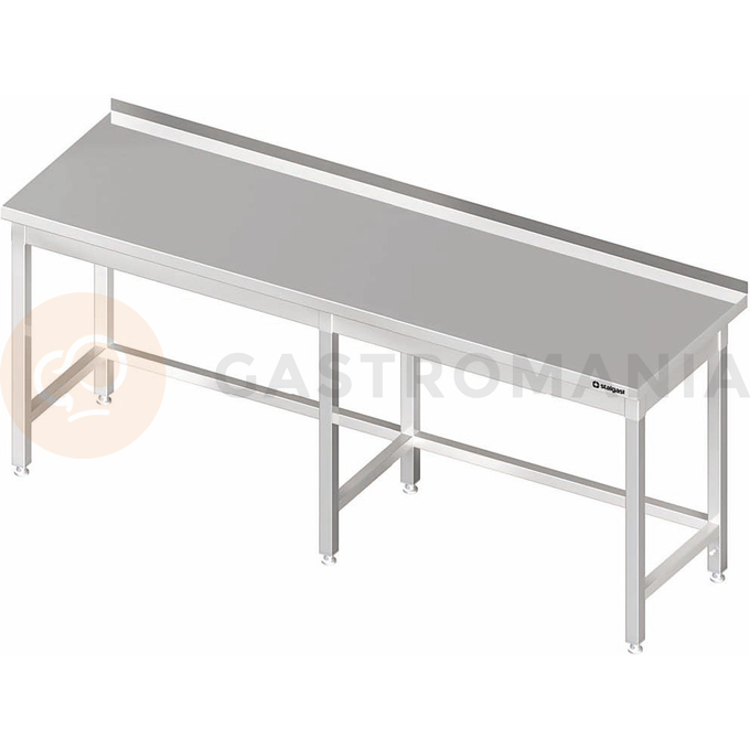 Stół przyścienny bez półki, wzmacniany 2500x700x850 mm | STALGAST, 980037250