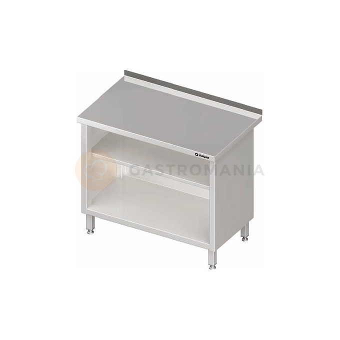 Stół przyścienny z szafką otwartą 1300x600x850 mm | STALGAST, 980136130
