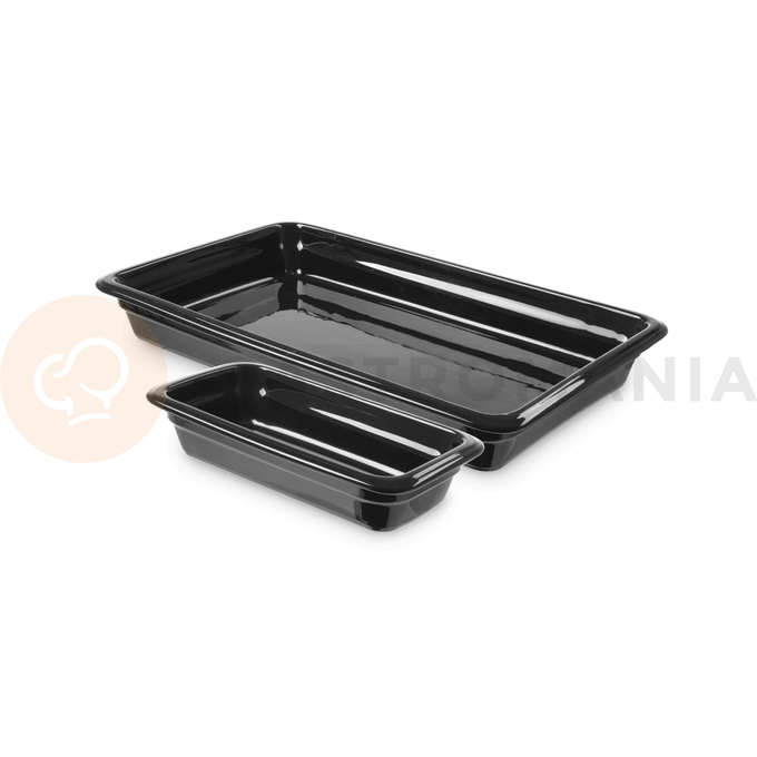 Pojemnik porcelanowy GN 1/1, czarny, 525x320x68 mm | FINE DINE, 783979