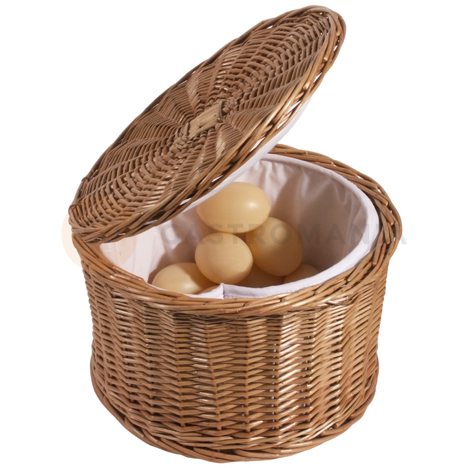 Koszyk z wikliny na jajka, średnica 260 mm | CONTACTO, 4878/260