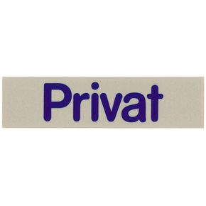 Tabliczka samoprzylepna „Privat” | CONTACTO, 7673/017
