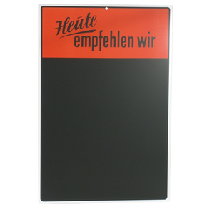 Czarna tablica „Heute empfehlen wir” 750x500 mm | CONTACTO, 7688/750