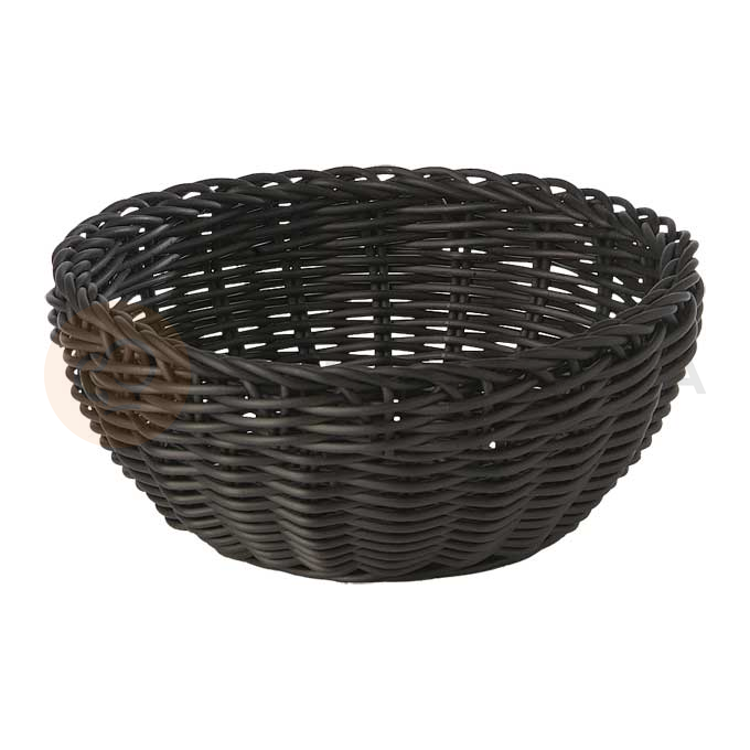 Czarny, okrągły koszyk 20 cm | APS, Profi Line