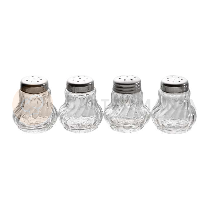 Zestaw 4 mini szklanych przyprawników | APS, 40503