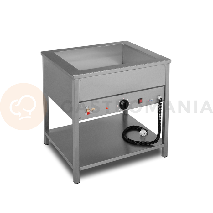 Bemar elektryczny, wolnostojący 2xGN 1/1 200, 80x60x85 cm z półką | EGAZ, BE-2W