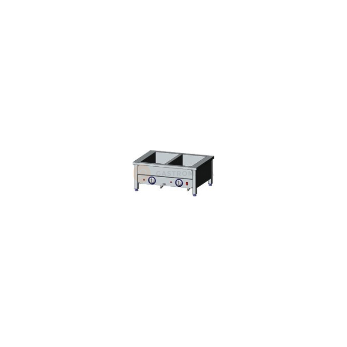 Bemar elektryczny z niezależnym sterowaniem, nastolny 2xGN 1/1 200, 80x60x35 cm | EGAZ, BE-2NS