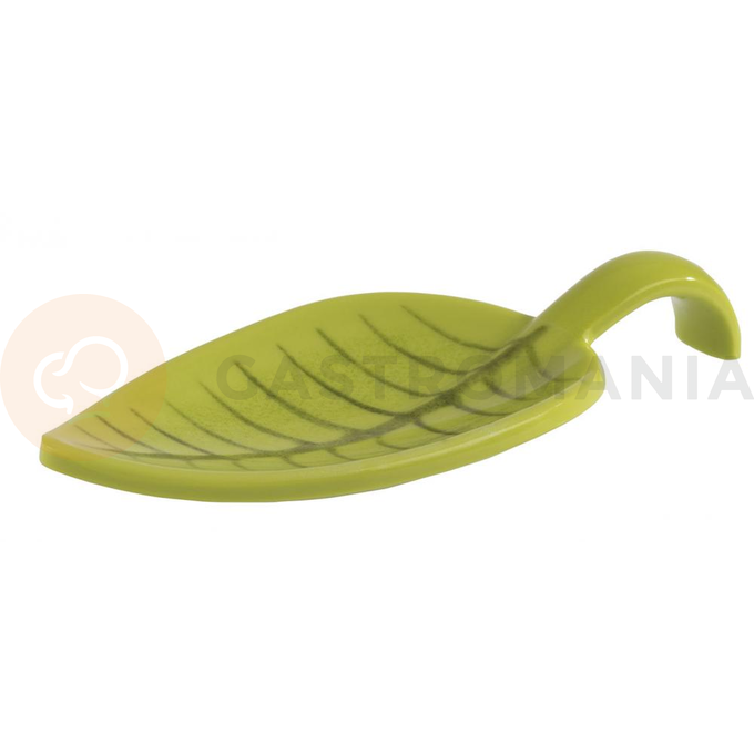 Łyżka przystawkowa z melaminy, zielona 10x4,5 cm | APS, Leaf