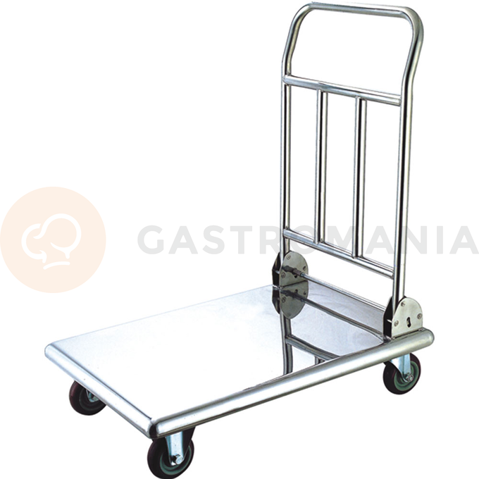Nierdzewny wózek platformowy, składany | STALGAST, 059001