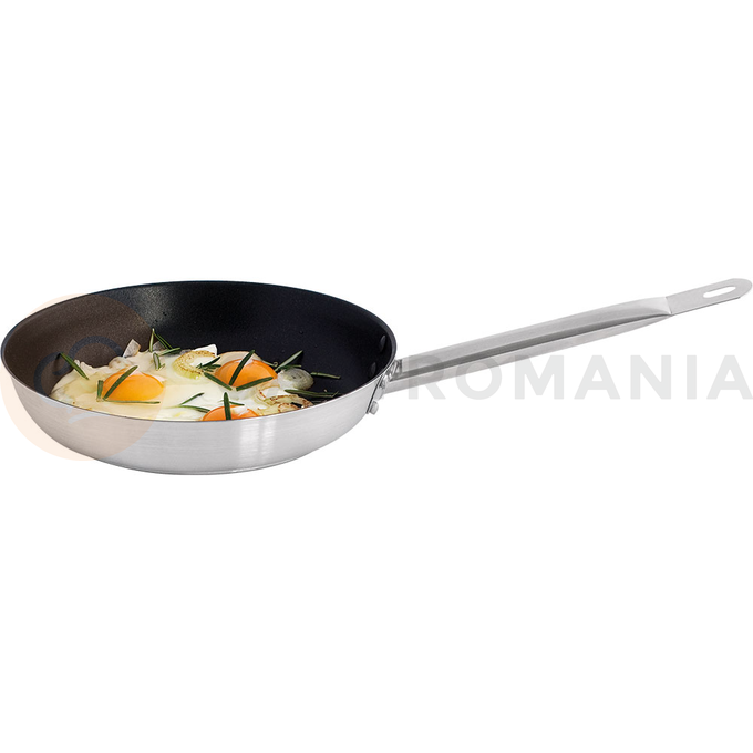 Patelnia nierdzewna z powłoką nieprzywierającą, średnica 24 cm | STALGAST, 014244