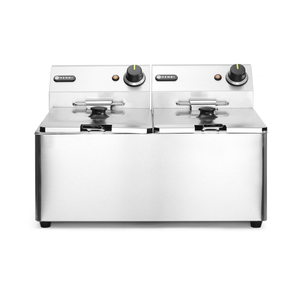 Frytownica nastolna dla gastronomii 2x8 l | HENDI, Kitchen Line