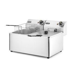 Frytownica nastolna dla gastronomii 2x8 l | HENDI, Kitchen Line