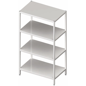 Regał magazynowy, cztery półki pełne 600x400x1800 mm | STALGAST, 981854060