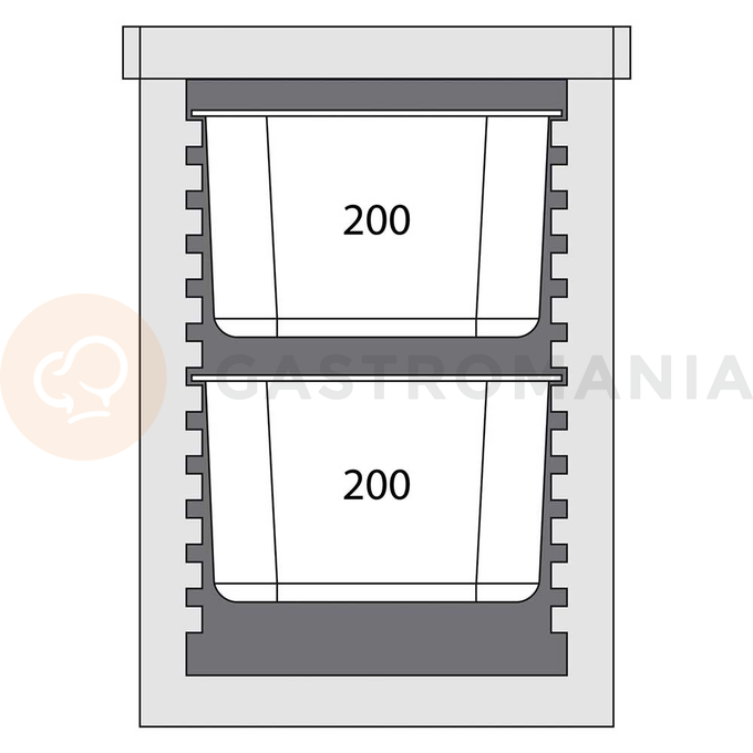 Pojemnik termoizolacyjny 12 x GN 1/1 20 mm | STALGAST, 055106