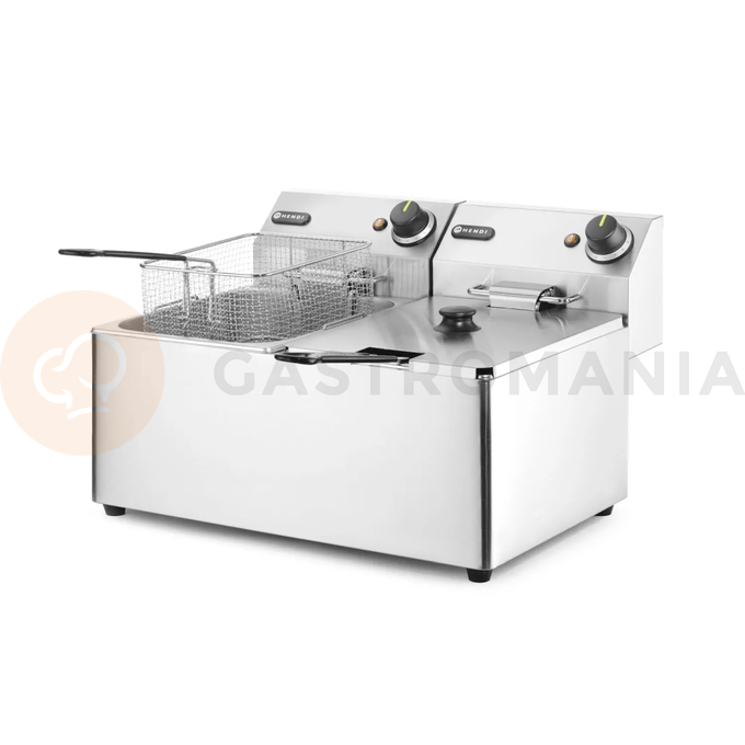Frytownica nastolna dla gastronomii 2x8 l | HENDI, Blue Line