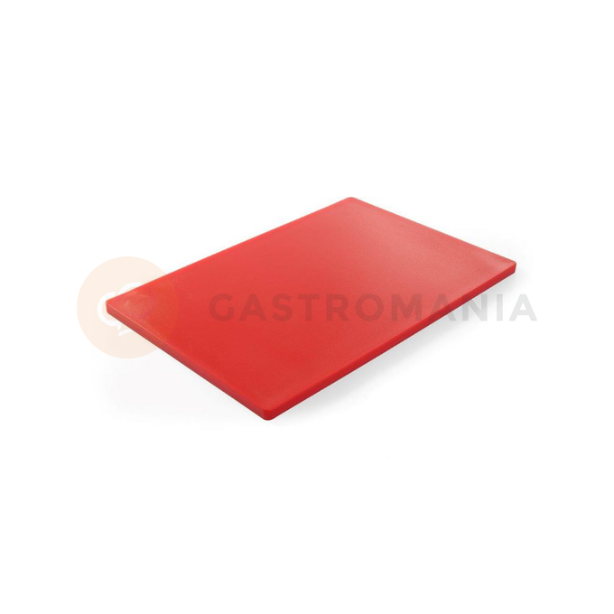 Deska z tworzywa do krojenia HACCP 45x30 cm, czerwona | HENDI, 825525