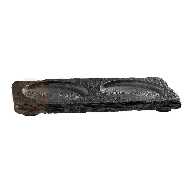 Podstawka pod 2 przyprawniki 15x8 cm, kamień łupkowy | APS, 00971
