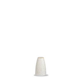 Biały przyprawnik na sól, ręcznie zdobiony 7 cm | CHURCHILL, Stonecast Barley White