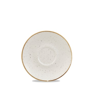 Biały spodek, ręcznie zdobiony 15,5 cm | CHURCHILL, Stonecast Barley White