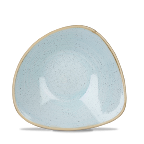 Porcelanowa trójkątna miska, ręcznie zdobiona 370 ml | CHURCHILL, Stonecast Duck Egg Blue
