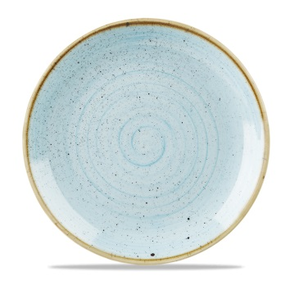 Porcelanowy talerz płaski, ręcznie zdobiony 28,8 cm | CHURCHILL, Stonecast Duck Egg Blue