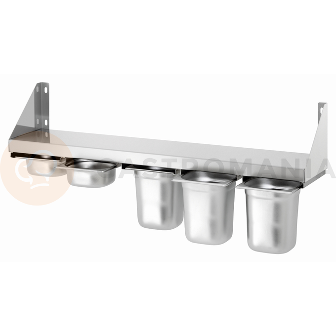 Półka na przyprawy 5xGN 1/6, 1000x200x150 mm | BARTSCHER, 389100