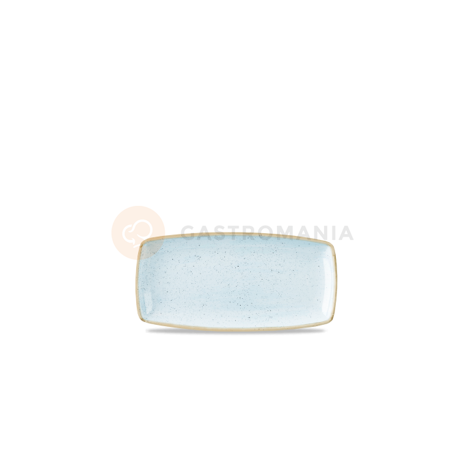 Porcelanowy prostokątny półmisek, ręcznie zdobiony 29,5 cm x 15 cm | CHURCHILL, Stonecast Duck Egg Blue