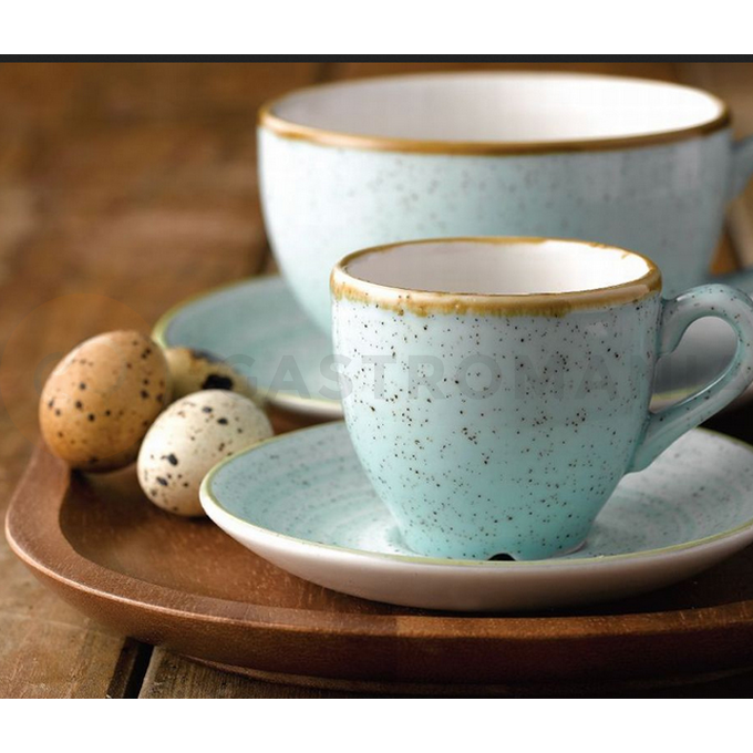 Porcelanowa trójkątna miska, ręcznie zdobiona 600 ml | CHURCHILL, Stonecast Duck Egg Blue