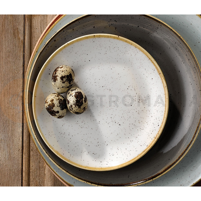 Biały przyprawnik na pieprz, ręcznie zdobiony 7 cm | CHURCHILL, Stonecast Barley White