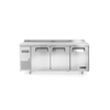 Stół chłodniczy trzydrzwiowy z agregatem bocznym 390 l, 180x60x85 cm | HENDI, Kitchen Line