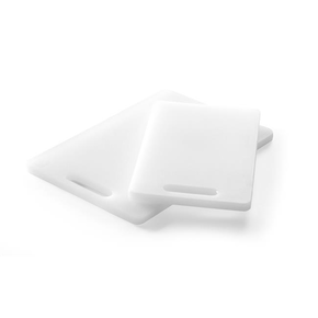Deska kuchenna do krojenia z uchwytem 25x15x1 cm, biała | HENDI, 826348