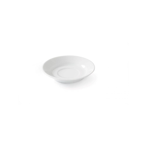 Spodek od filiżanki z białej porcelany, średnica: 9 cm | HENDI, Optima