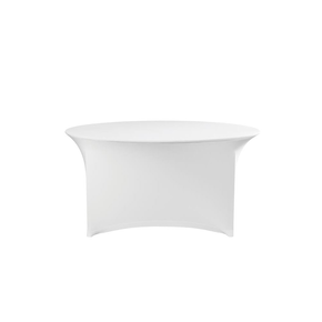 Okrągły obrus na stoły cateringowe, biały, średnica: 180x76 cm  | HENDI, Symposium