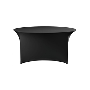 Okrągły obrus na stoły cateringowe, czarny, średnica: 180x76 cm | OEKO TEX, Symposium