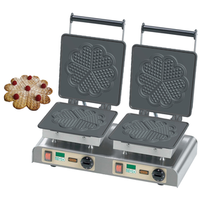 Urządzenie podwójne do gofrów Heart Waffle Ø 210 mm, 4,4 kW | NEUMARKER, 12-40750 DT