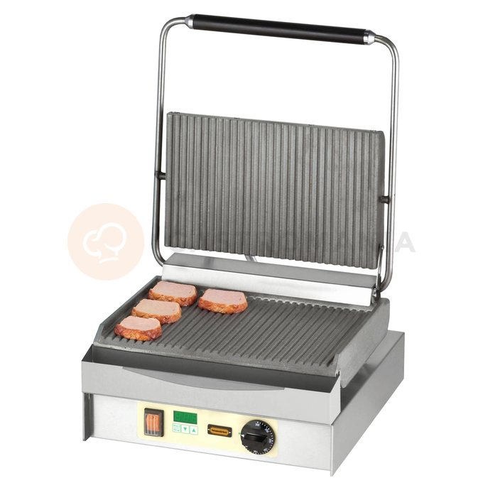 Kontakt grill Chopper Grill, płyty ryflowane 3,4kW | NEUMARKER, 11-80432 DT
