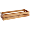 Drewniana skrzynka 2/4 GN 55,5 x 18,5 cm, akacja | APS, Superbox GN 2/4