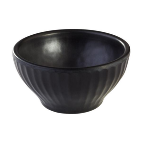 Okrągła miska z czarnej melaminy o średnicy 8 cm | APS, Aiko