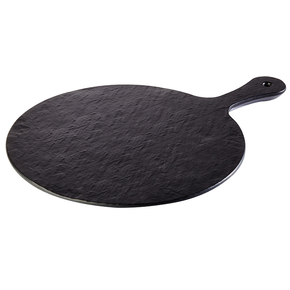 Taca z czarnej melaminy 30 cm | APS, Slate Rock
