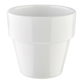 Biała miseczka w kształcie doniczki 0,3 l | APS, Flower Pot
