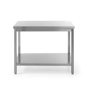 Stół roboczy centralny z półką - skręcany 1600x600x850 mm | HENDI, Bistro Line