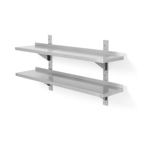 Półka wisząca podwójna – przestawna 1200x300x600 mm | HENDI, 811733