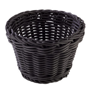 Czarny, wysoki, okrągły koszyk 13 cm | APS, Profi Line