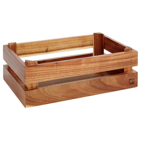 Drewniana skrzynka 1/4 GN 29 x 18,5 cm, akacja | APS, Superbox GN ¼