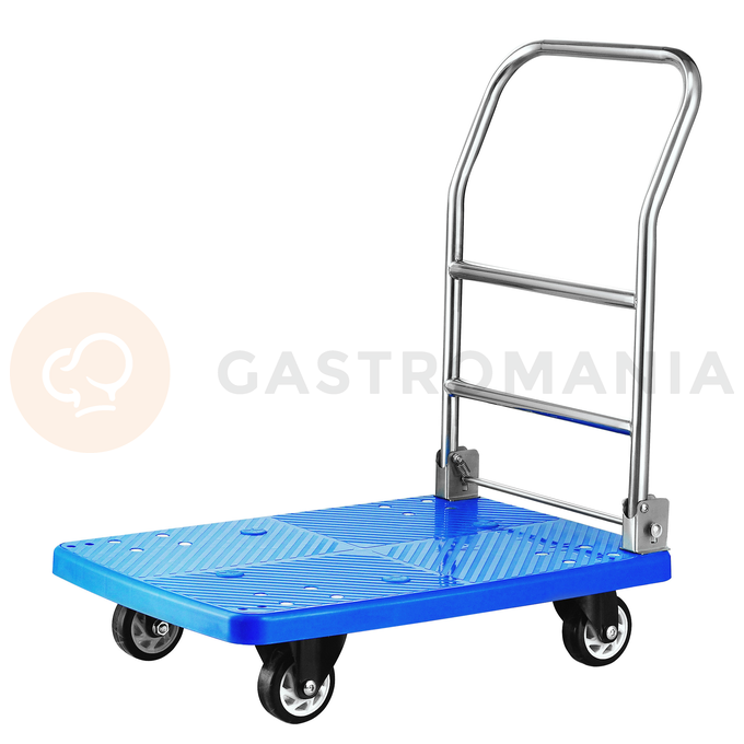Wózek platformowy z tworzywa ze składanym uchwytem, 73x48x89 cm | HENDI, 810514