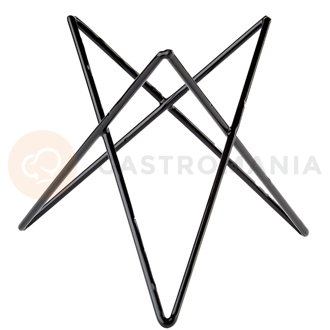 Czarny, geometryczny stand bufetowy o średnicy 20 cm i wysokości 20 cm | APS, Prisma