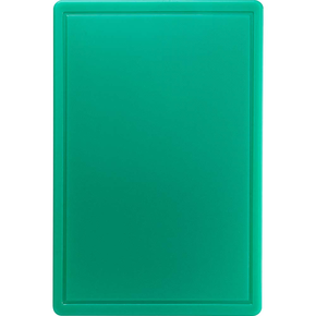 Deska z polipropylenu z wycięciem 60x40x1,8 cm, zielona | STALGAST, 341632