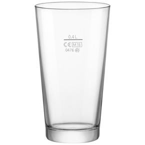 Szklanka do piwa typu Shaker z cechą: 0,4 l | BORMIOLI ROCCO, 400537